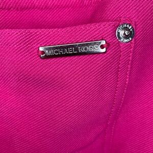 Michael Kors Pink Pants with silver signature MICHAEL KORS plate & rivets.